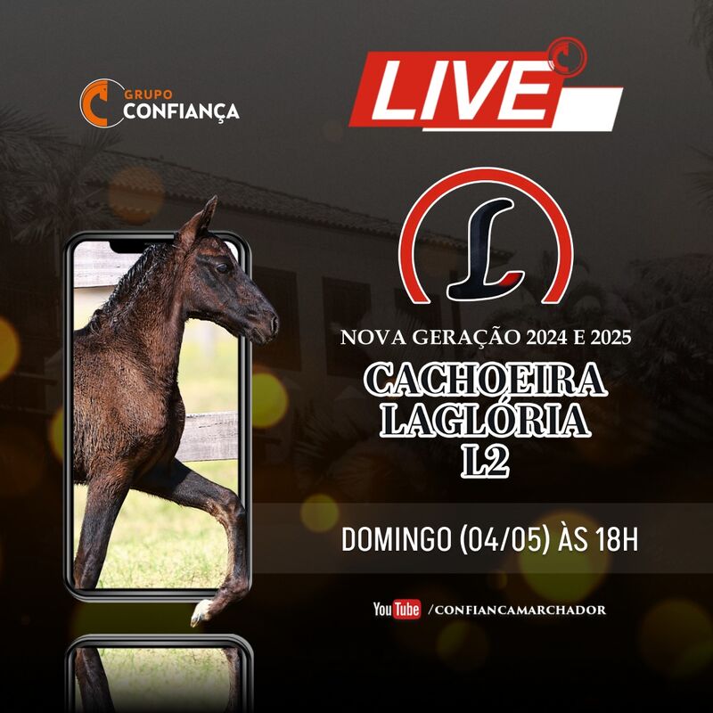 LIVE CRIAÇÃO CACHOEIRA, LAGLÓRIA E L2